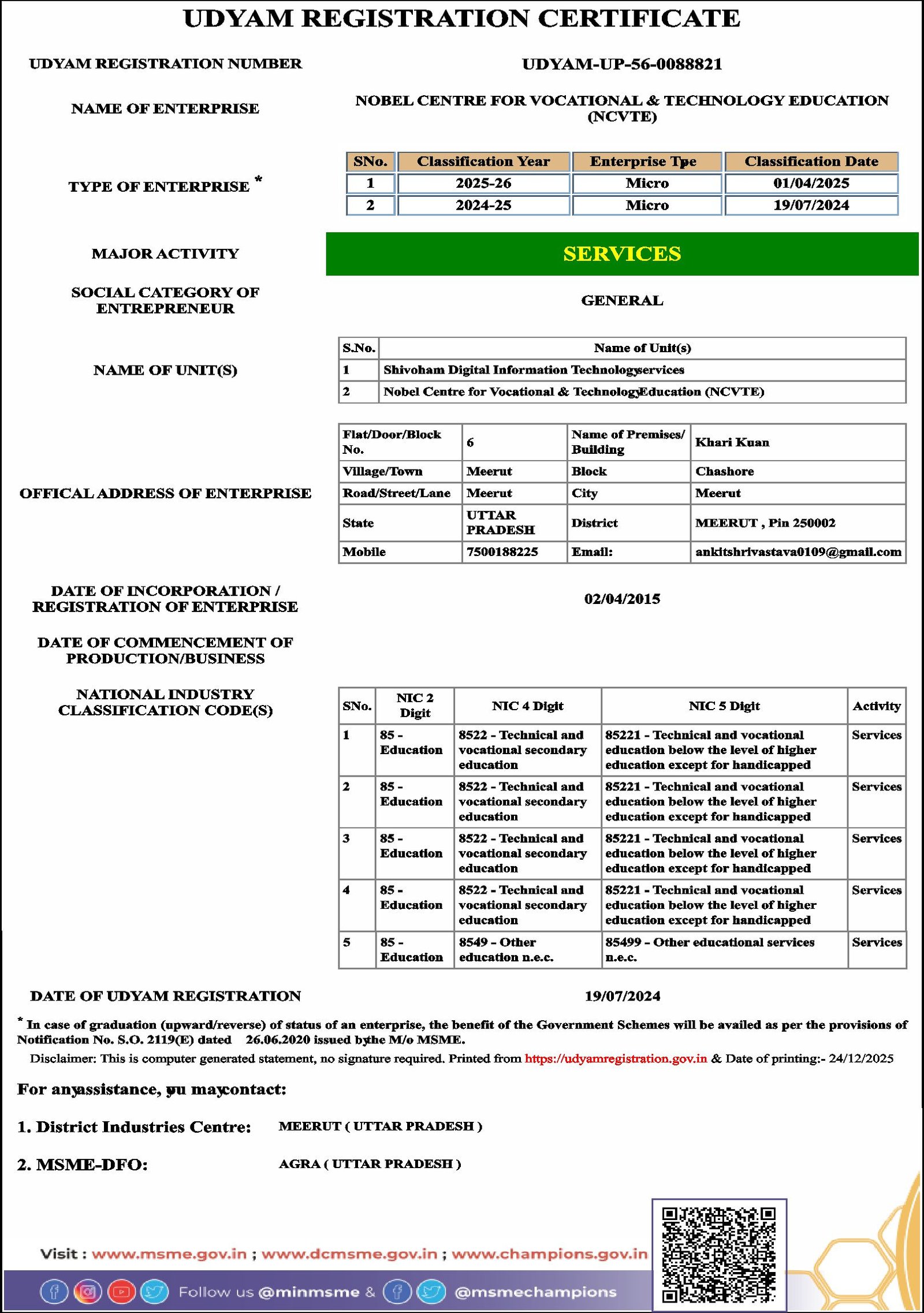 Udyam Registration